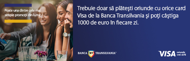 Campanie VISA si Banca Transilvania: premii de 1000 euro/zi 